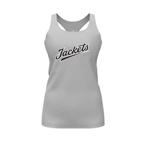 [FT0TRBGY-FYS-LOGO1] Decker Racerback Tank Top (Female Youth S, Gray, Logo 1)