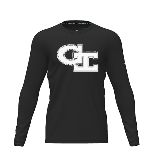 [CUS-DRIF-TEES-PER-CNK-LSL-BLK-YXS-LOGO3] Dri Fit Performance T-Shirt (Youth XS, Black, Logo 3, Long Sleeve)