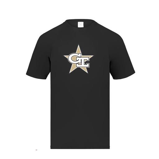 [2790.080.S-LOGO2] Men's Smooth Sport T-Shirt (Adult S, Black, Logo 2)