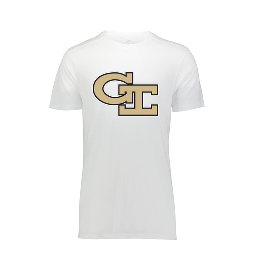 [FTSCUBWH-AS-LOGO3] Decker Men's Tri-Blend T-Shirt - Short Sleeve (Adult S, White, Logo 3)