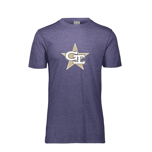 [FTSCUBRY-AS-LOGO2] Decker Men's Tri-Blend T-Shirt - Short Sleeve (Adult S, Royal, Logo 2)