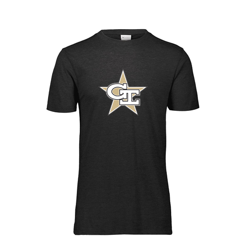 [FTSCUBBK-YS-LOGO2] Decker Youth Tri-Blend T-Shirt - Short Sleeve (Youth S, Black, Logo 2)