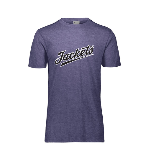 [FTSCUBNV-YS-LOGO1] Decker Youth Tri-Blend T-Shirt - Short Sleeve (Youth S, Navy, Logo 1)