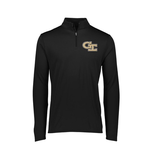 [2787.080.XS-LOGO3] Ladies Dri Fit 1/4 Zip Shirt (Female Adult XS, Black, Logo 3)