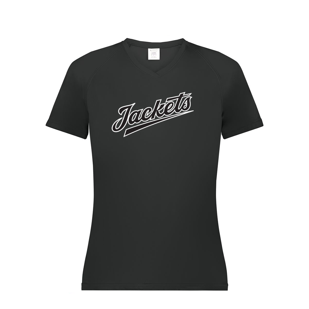 Ladies Smooth Sport V-Neck T-Shirt