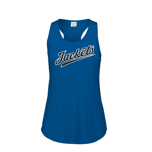 [3078.U55.S-LOGO1] Ladies Tri Blend Tank Top (Female Adult S, Royal, Logo 1)