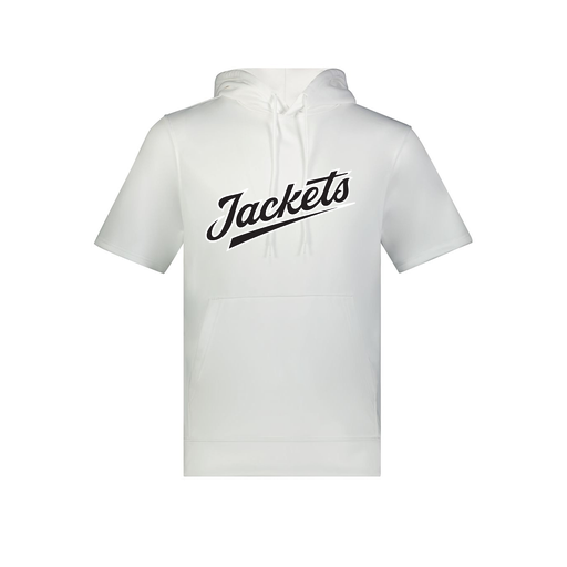 [6871.005.S-LOGO1] Men's Dri Fit Short Sleeve Hoodie (Adult S, White, Logo 1)