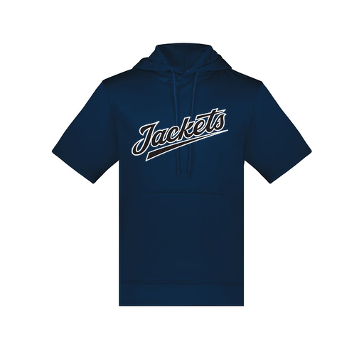 [6871.065.S-LOGO1] Men's Dri Fit Short Sleeve Hoodie (Adult S, Navy, Logo 1)