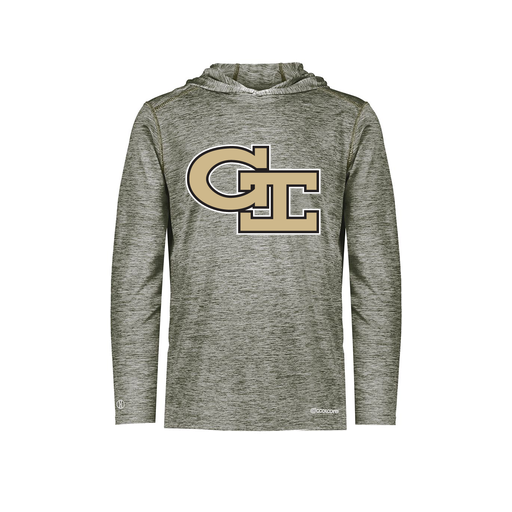 [FOLHCGGY-AS-LOGO3] Decker Men's Charge Hoodie (Adult S, Gray, Logo 3)