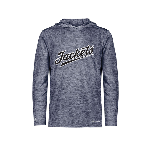 [FOLHCGNV-YS-LOGO1] Decker Youth Charge Hoodie (Youth S, Navy, Logo 1)