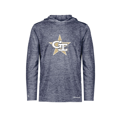 [CUS-DFW-CHGHOOD-PER-LSL-NVY-YS-LOGO2] Youth Charge Hoodie (Youth S, Navy, Logo 2)