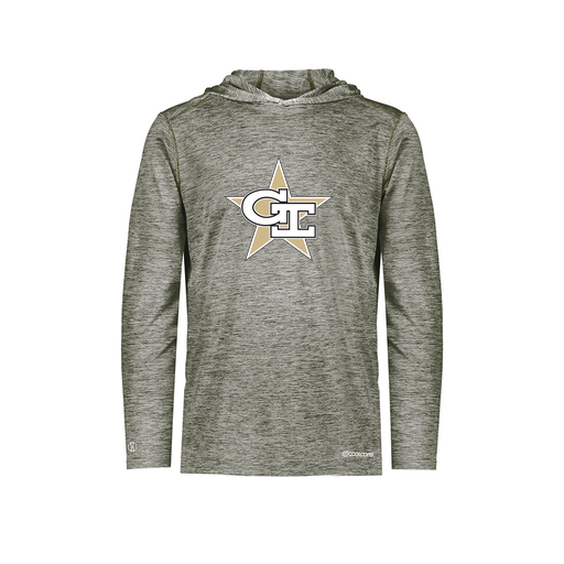 [FOLHCGGY-YS-LOGO2] Decker Youth Charge Hoodie (Youth S, Gray, Logo 2)