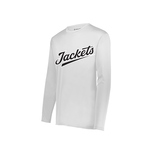 [222822.005.XS-LOGO1] Men's LS Smooth Sport Shirt (Adult XS, White, Logo 1)
