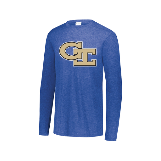 [3075.U55.XS-LOGO3] Men's LS Ultra-blend T-Shirt (Adult XS, Royal, Logo 3)