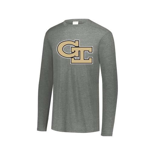 [3075.013.XS-LOGO3] Men's LS Ultra-blend T-Shirt (Adult XS, Gray, Logo 3)