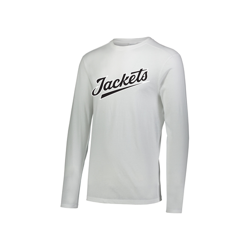 [FTLCUBWH-YS-LOGO1] Decker Youth Tri-Blend T-Shirt - Long Sleeve (Youth S, White, Logo 1)