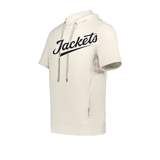 [222605-WHT-YS-LOGO1] YOUTH VENTURA SOFT KNIT SHORT SLEEVE HOODIE (Youth S, White, Logo 1)