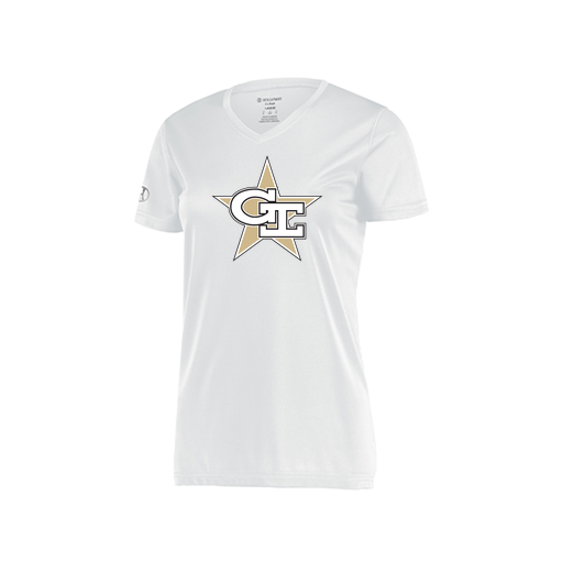 [222820.005.S-LOGO2] Ladies Movement Dri Fit Shirt (Female Adult S, White, Logo 2)