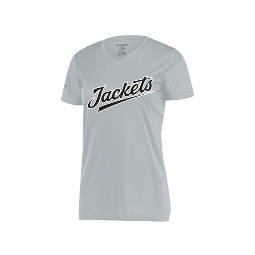 [222820.099.S-LOGO1] Ladies Movement Dri Fit Shirt (Female Adult S, Silver, Logo 1)