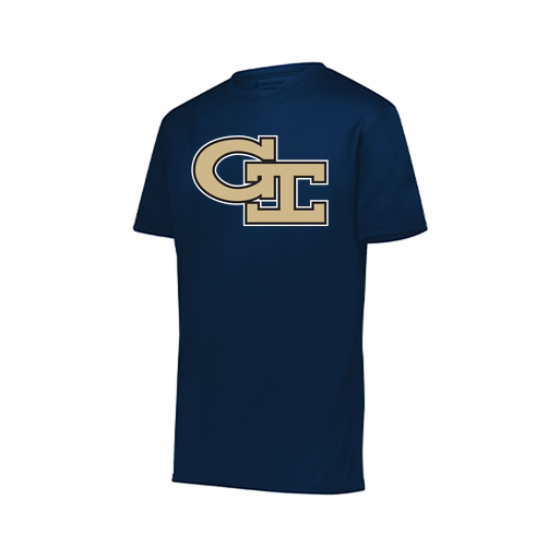 [222819.065.XXS-LOGO3] Youth Movement Dri Fit Shirt (Youth XXS, Navy, Logo 3)