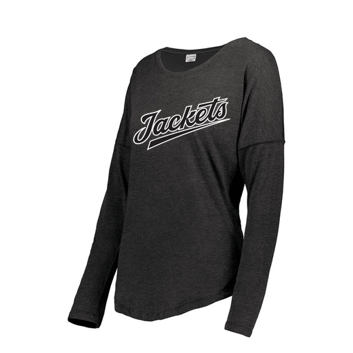[FTLCUBBK-FAXS-LOGO1] Decker Women's Tri-Blend T-Shirt - Long Sleeve (Female Adult XS, Black, Logo 1)